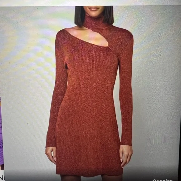 Cult Gaia cut out jet mini dress, beautiful brown color, XS - Picture 2 of 10